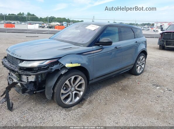 SALZL2FX9LH049839 2020 LAND ROVER RANGE ROVER EVOQUE Blue Առջևի ձախ երեք քառորդ տեսարան