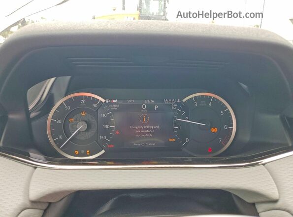 SALZT2FX1PH209671 2023 LAND ROVER RANGE Brown Instrument cluster view
