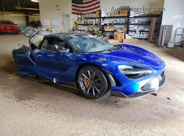 SBM14SCA0NW765729 2022 MCLAREN 765LT Синий Передняя правая четверть