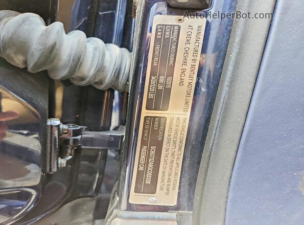 SCBGT3ZA8GC055326 2016 BENTLEY CONTINENTAL Blue Շարժիչի բաժամունքի տեսք