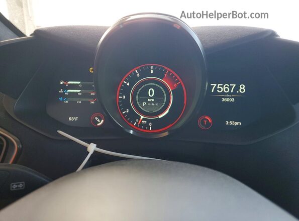 SCFSMGAW3KGN00528 2019 ASTON MARTIN VANTAGE Blue Սարքավորումների վահանակի տեսք