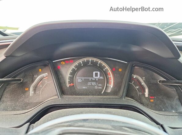 SHHFK7G23JU226829 2018 HONDA CIVIC Gray Widok zestawu wskaźników