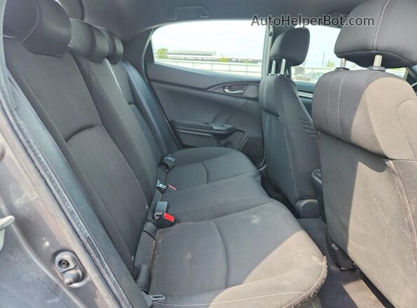 SHHFK7G23JU226829 2018 HONDA CIVIC Gray Widok tylnych siedzeń