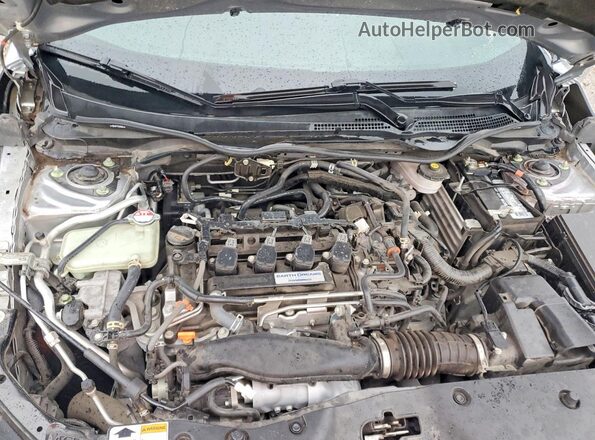 SHHFK7G4XKU216897 2019 HONDA CIVIC Gray Widok wnętrza z tyłu