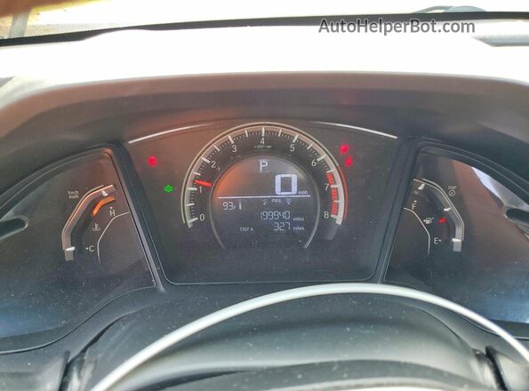 SHHFK7H21HU210377 2017 HONDA CIVIC Black Instrument cluster view