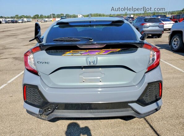 SHHFK7H22HU216043 2017 HONDA CIVIC Gray Widok z tyłu