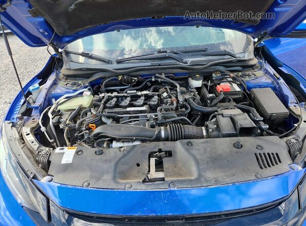 SHHFK7H22HU227172 2017 HONDA CIVIC Blue უკანა სალონის ხედი