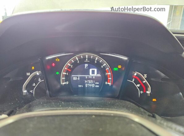 SHHFK7H25HU407892 2017 HONDA CIVIC Белый Вид щитка приборов