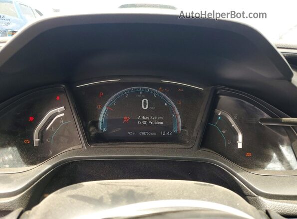 SHHFK7H39LU412787 2020 HONDA CIVIC White Instrument cluster view