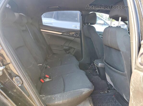 SHHFK7H40HU308849 2017 HONDA CIVIC Black Widok tylnych siedzeń