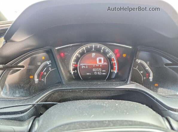 SHHFK7H40HU422950 2017 HONDA CIVIC Black Instrument cluster view