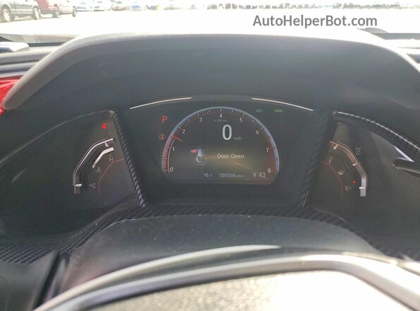 SHHFK7H40LU222918 2020 HONDA CIVIC Red Instrument cluster view