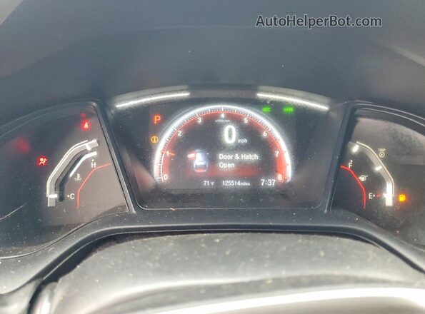 SHHFK7H40LU412203 2020 HONDA CIVIC Blue Widok zestawu wskaźników