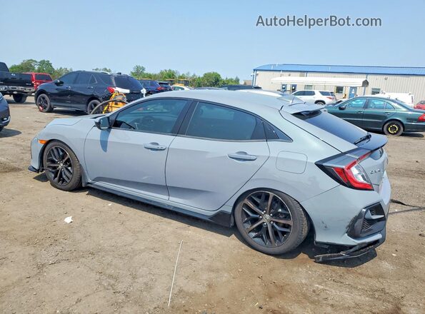 SHHFK7H40MU201892 2021 HONDA CIVIC Gray Trasero izquierdo