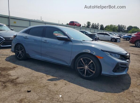 SHHFK7H40MU201892 2021 HONDA CIVIC Gray Delantero derecho