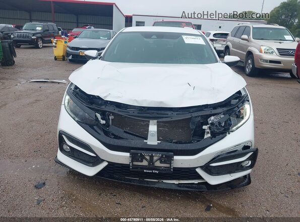 SHHFK7H40MU212620 2021 HONDA CIVIC White Вид задньої частини салону