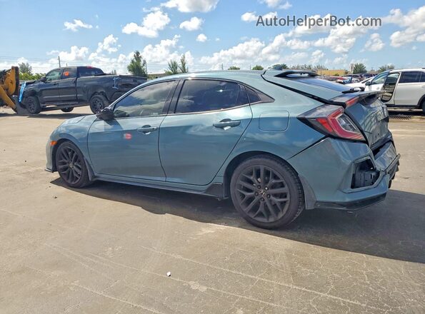 SHHFK7H40MU231328 2021 HONDA CIVIC Blue Հետևի ձախ