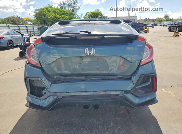 SHHFK7H40MU231328 2021 HONDA CIVIC Blue Հետևի տեսք