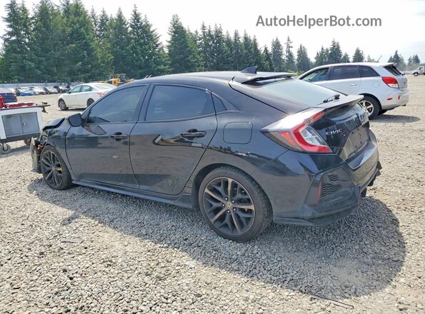 SHHFK7H40MU409609 2021 HONDA CIVIC Black Задня ліва чверть