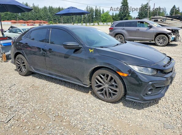 SHHFK7H40MU409609 2021 HONDA CIVIC Black Передня права чверть