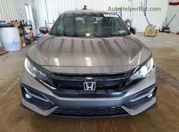 SHHFK7H41MU225988 2021 HONDA CIVIC Gray წინა ხედი