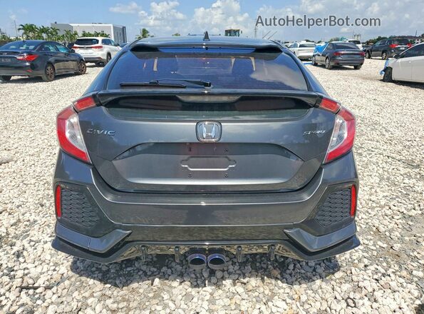 SHHFK7H42KU219419 2019 HONDA CIVIC Gray Вид ззаду