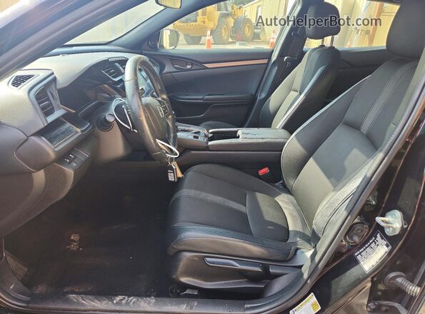 SHHFK7H42MU223344 2021 HONDA CIVIC Black Widok wnętrza z przodu
