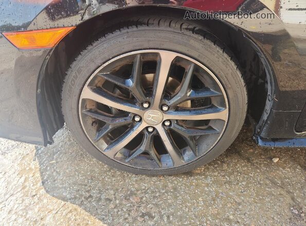 SHHFK7H42MU223344 2021 HONDA CIVIC Black Widok wnętrza 360 stopni