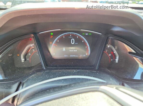 SHHFK7H42MU228236 2021 HONDA CIVIC Black Vista del cuadro de instrumentos