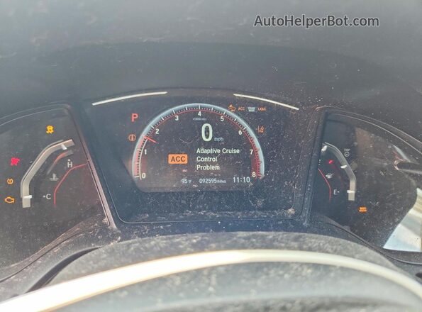 SHHFK7H43KU217100 2019 HONDA CIVIC Gray Вид щитка приладів