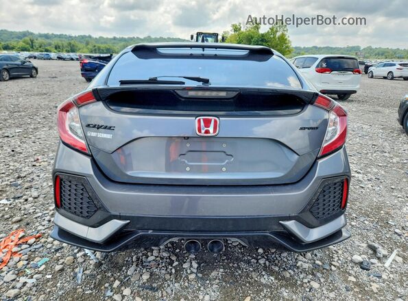 SHHFK7H43KU217100 2019 HONDA CIVIC Gray Вид ззаду