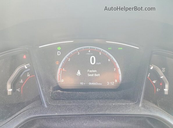 SHHFK7H43MU215544 2021 HONDA CIVIC Угольный Вид щитка приборов