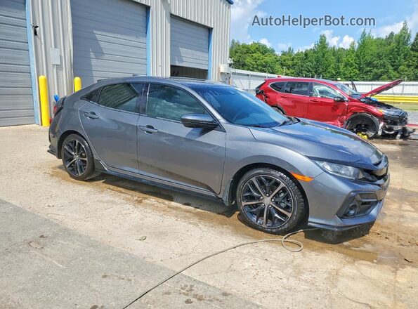 SHHFK7H43MU215544 2021 HONDA CIVIC Угольный Передняя правая четверть