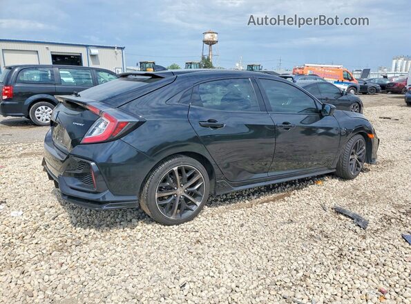 SHHFK7H43MU222865 2021 HONDA CIVIC Black Tył prawy