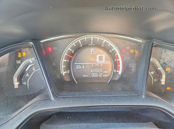 SHHFK7H44JU203155 2018 HONDA CIVIC Silver ხელსაწყოთა პანელის ხედი