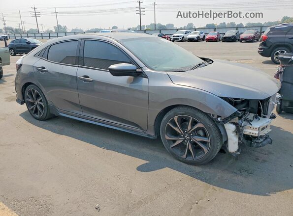 SHHFK7H44JU233496 2018 HONDA CIVIC Угольный Передняя правая четверть