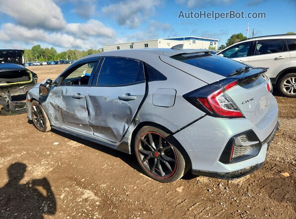 SHHFK7H44LU302027 2020 HONDA CIVIC Blue Հետևի ձախ