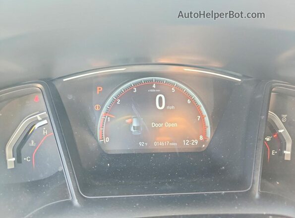 SHHFK7H44MU414957 2021 HONDA CIVIC Серый Вид щитка приборов