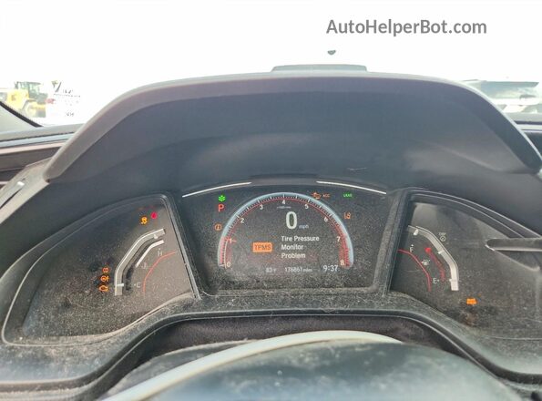 SHHFK7H45LU221909 2020 HONDA CIVIC Белый Вид щитка приборов