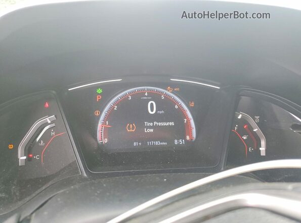 SHHFK7H45LU225586 2020 HONDA CIVIC Gray Սարքավորումների վահանակի տեսք