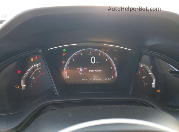SHHFK7H45MU403496 2021 HONDA CIVIC White Widok zestawu wskaźników