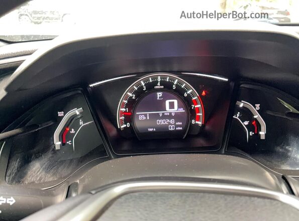 SHHFK7H46HU228097 2017 HONDA CIVIC Blue Widok deski rozdzielczej