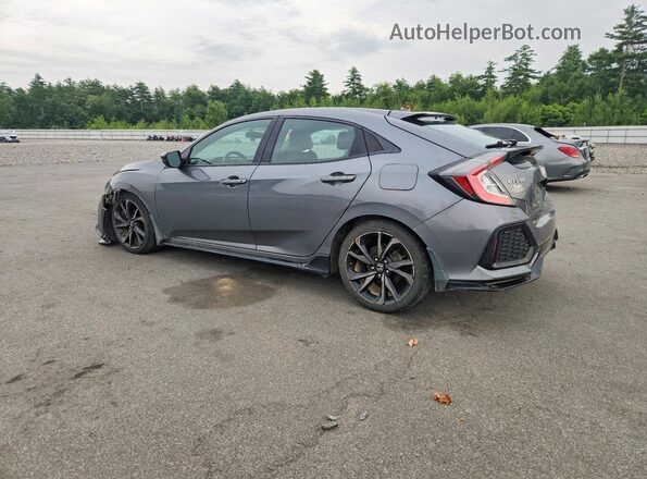 SHHFK7H46JU415524 2018 HONDA CIVIC Gray Trasero izquierdo