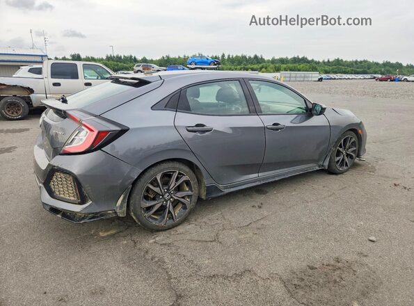 SHHFK7H46JU415524 2018 HONDA CIVIC Gray Trasero derecho