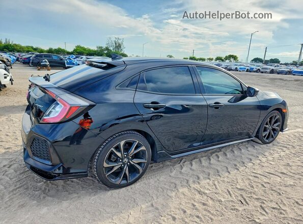 SHHFK7H46KU217625 2019 HONDA CIVIC Black Trasero derecho