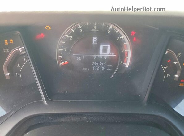 SHHFK7H47HU207579 2017 HONDA CIVIC White Widok zestawu wskaźników