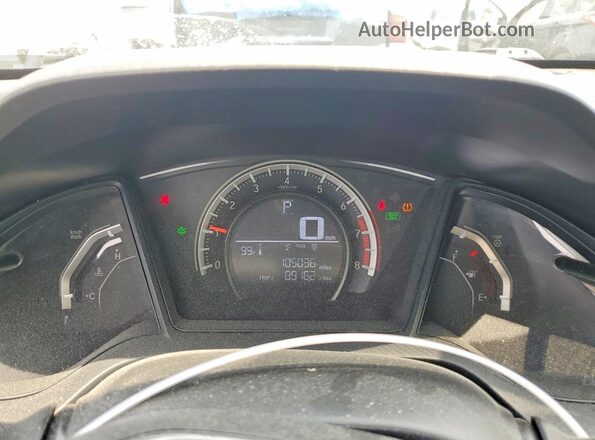 SHHFK7H48HU218185 2017 HONDA CIVIC White Instrument cluster view
