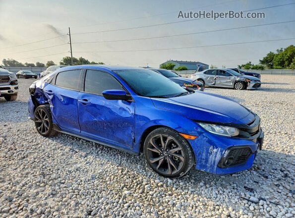 SHHFK7H48JU238457 2018 HONDA CIVIC Синий Передняя правая четверть
