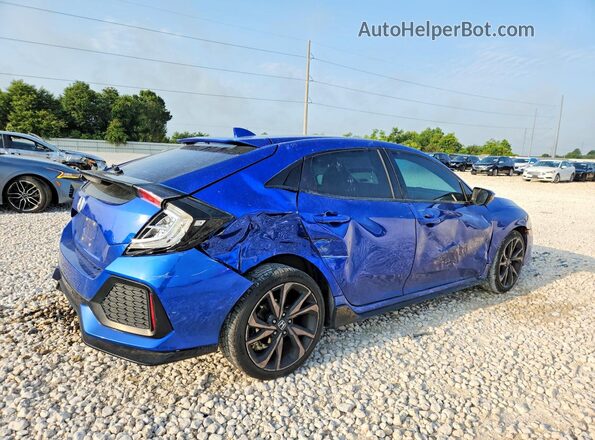 SHHFK7H48JU238457 2018 HONDA CIVIC Синий Задняя правая четверть