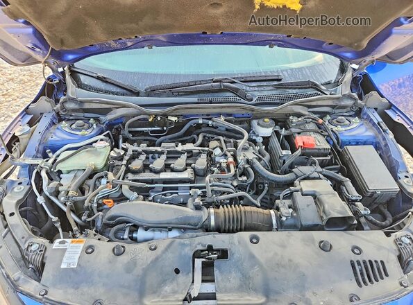 SHHFK7H48JU238457 2018 HONDA CIVIC Синий Вид задней части салона